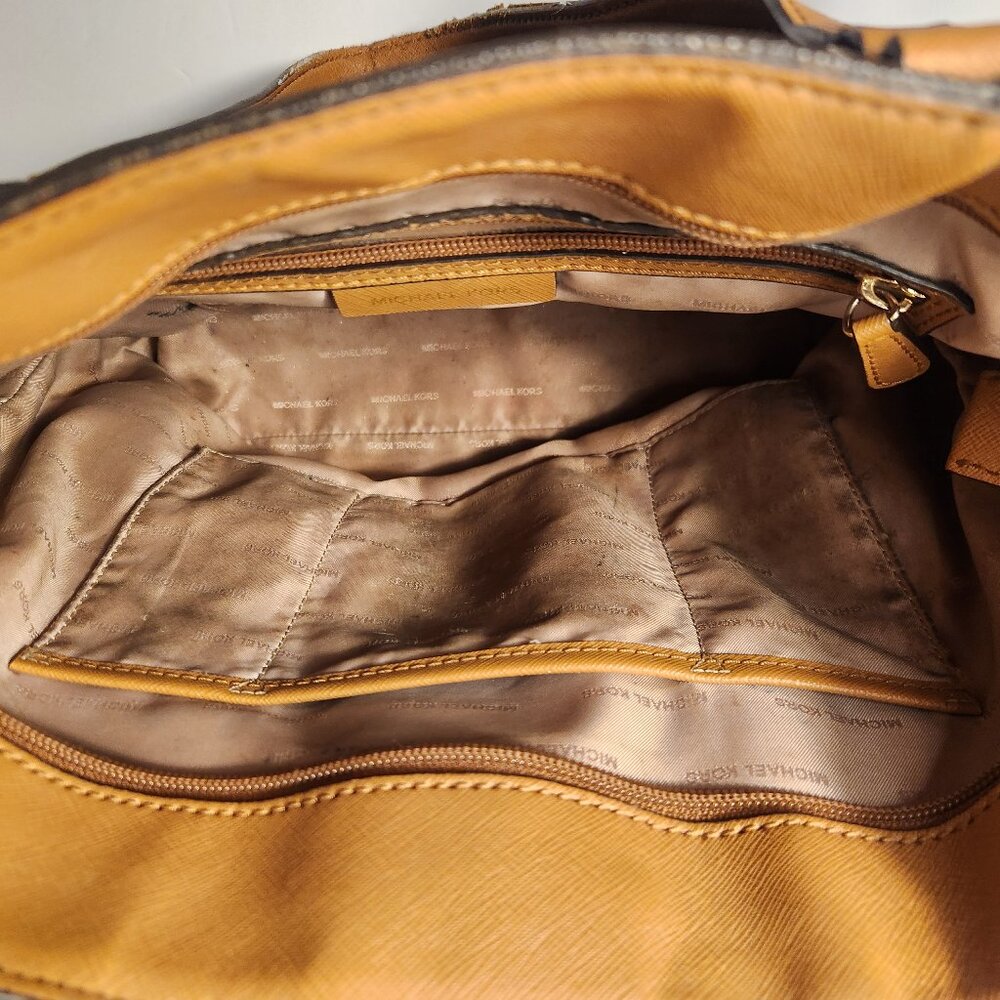 Michael Kors Logo Brown Tote Bag - Great Restoration Project - Picture 13 of 13